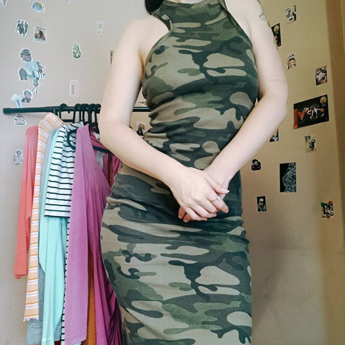 Avin Boutique Camouflage Dress like new, green