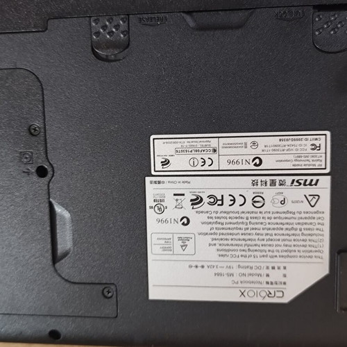 MSI Laptop 128GB SSD 4GB Ram like new