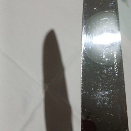 Vintage meat chef knife 30cm with wooden handle Rostfrei like new
