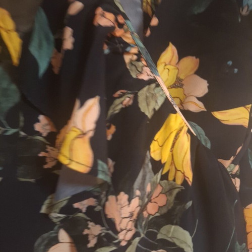 Bershka floral wrap dress with ruffles, size S