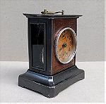  Ρολόι - Ξυπνητήρι μεταλλικό πατιναρισμένο, "Carriage Clock" με μουσική, περίπου 130 ετών.