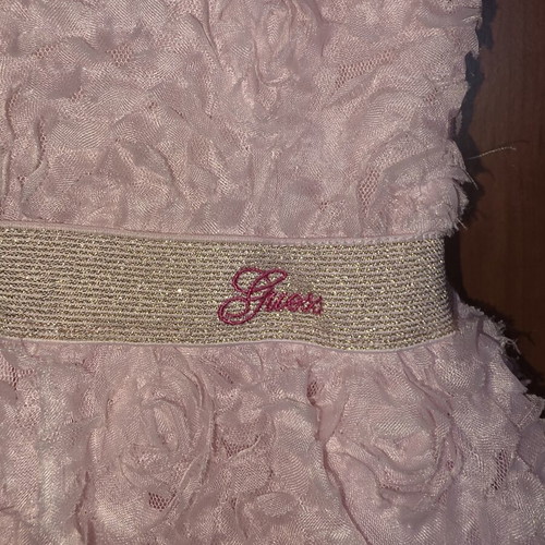Guess dress for 3 years old, pink with gold details, like new