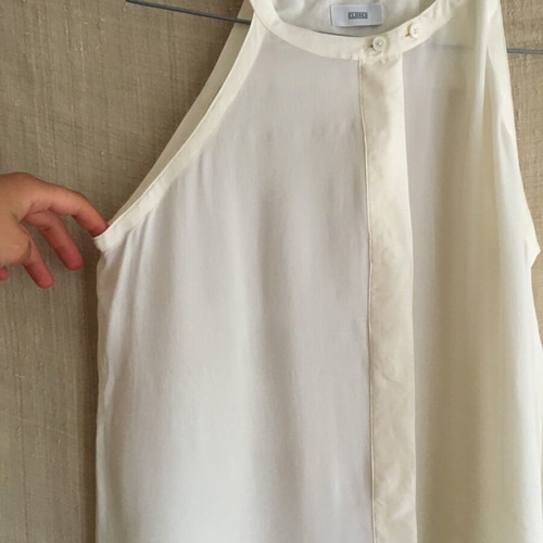 Silk summer ivory top CLOSED, size S, like new