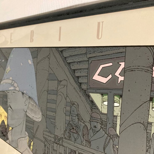 Moebius Major Fatal Days in Armjourth vintage silkscreen print 1989