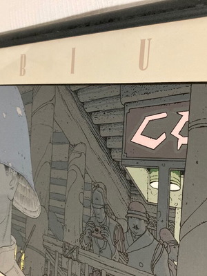 Moebius Major Fatal Days in Armjourth vintage silkscreen print 1989