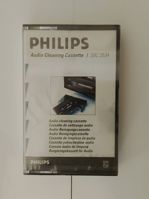 Philips SBC-3534 cassette head cleaner new, dry cleaning