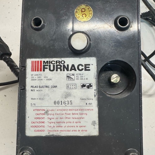 Vintage ceramic space heater Micro Furnace used 2000W