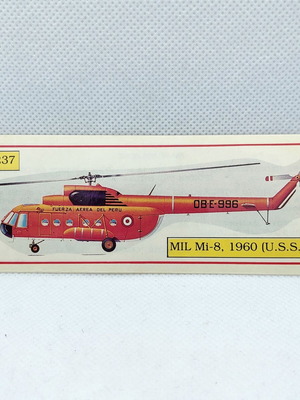 Vintage Carousel αυτοκόλλητο ελικόπτερο MIL Mi-8 Νο. 237