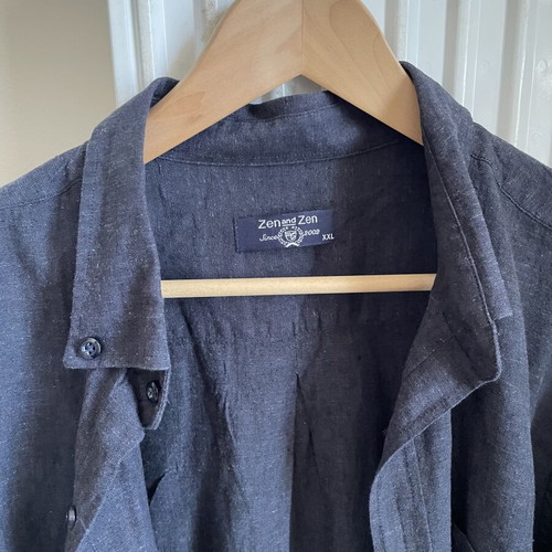 Men’s summer shirt used several times, blue, XXL
