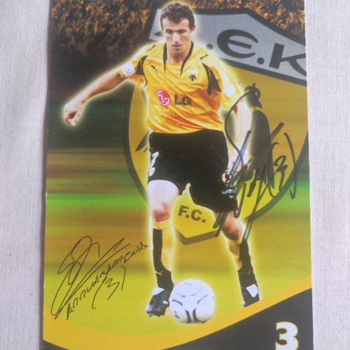 Martin Aruabarena AEK autograph used, official signature