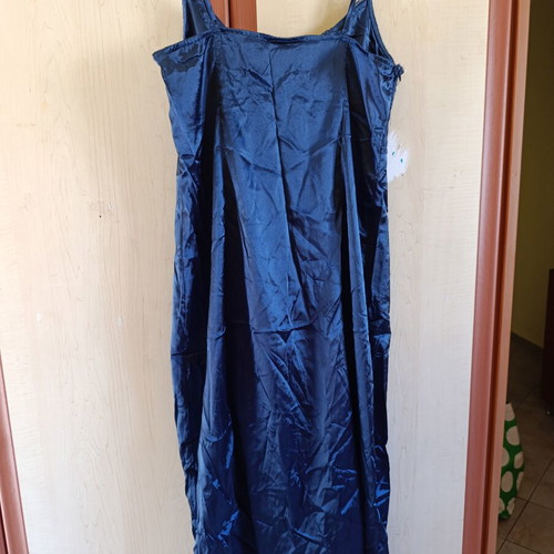 Shein blue nightdress new, midi length with thigh slit, XL