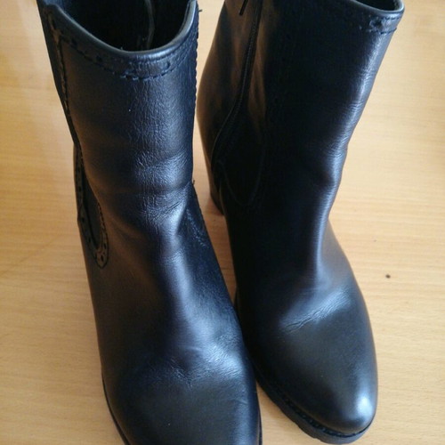 Alpe leather boots used, black, size 37