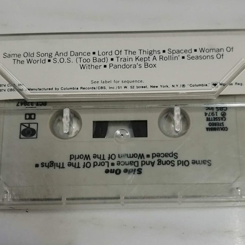 Aerosmith Get Your Wings 1974 cassette tape