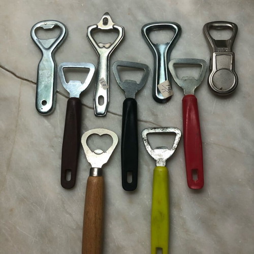 Bottle openers pack of 9 unused, 1970s