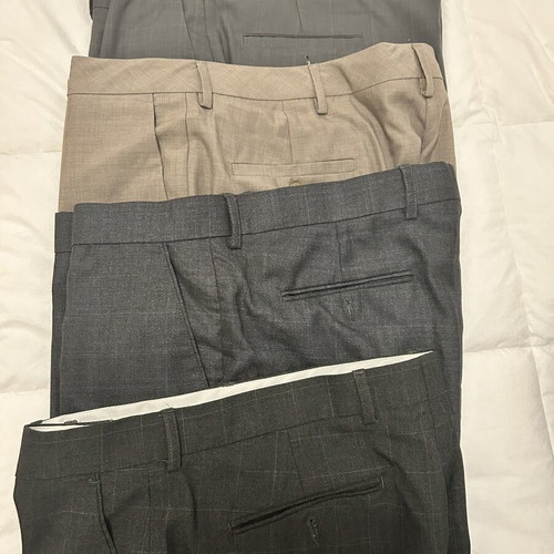 Men's clothing bundle used, 8 trousers, 4 shirts, vest