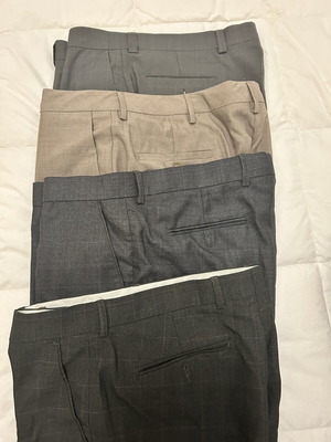 Men's clothing bundle used, 8 trousers, 4 shirts, vest