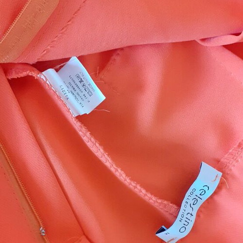 Selestino orange pants size M like new with two front pockets