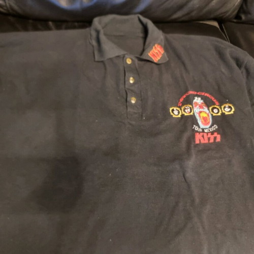 KISS Psycho Circus Polo Shirt used, size 2XL, black