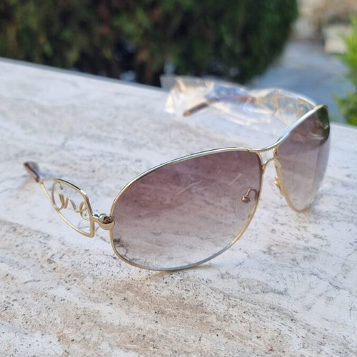 Vintage 90s sunglasses new, gold frame