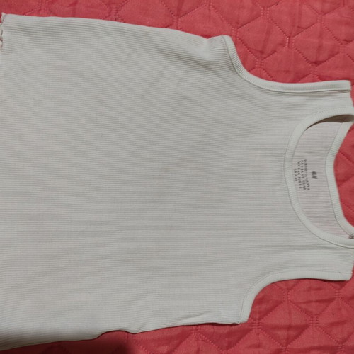 H&M cotton tank top for child 5 to 6 years like new, white