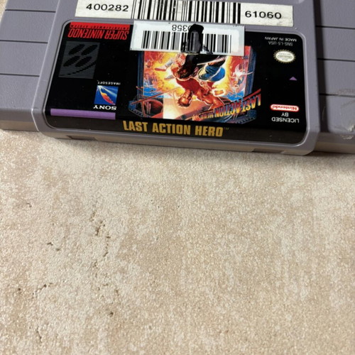 Last Action Hero Super Nintendo SNES American