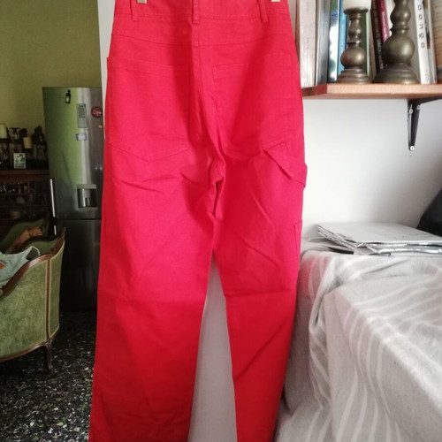 Cargo pants Zara red small used with multiple pockets