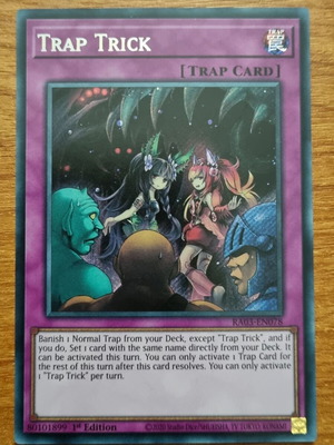 Trap Trick RA03 Secret Rare 1st Edition Near Mint