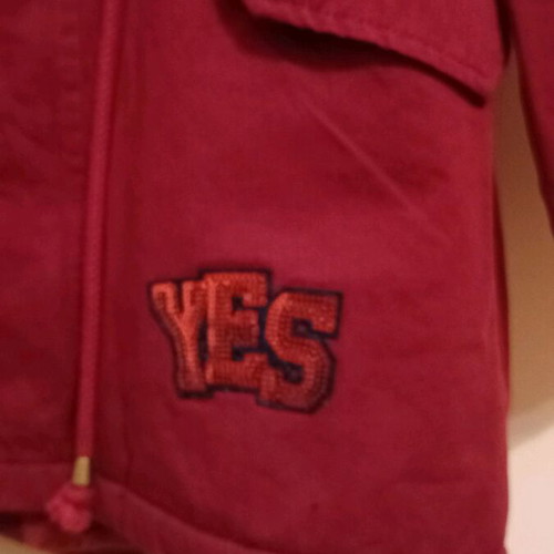 Evita Parka Jacket waterproof with inner fur, size 10, burgundy like new