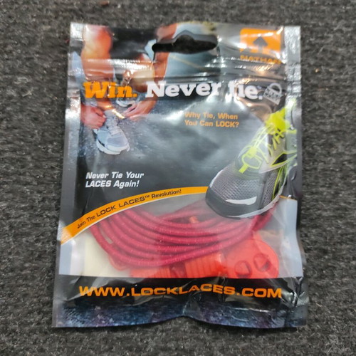 Nathan Lock elastic laces new, red