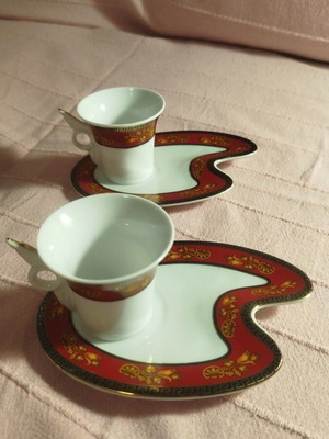 Weider Collection coffee cup and saucer set like new, 2+2 pieces