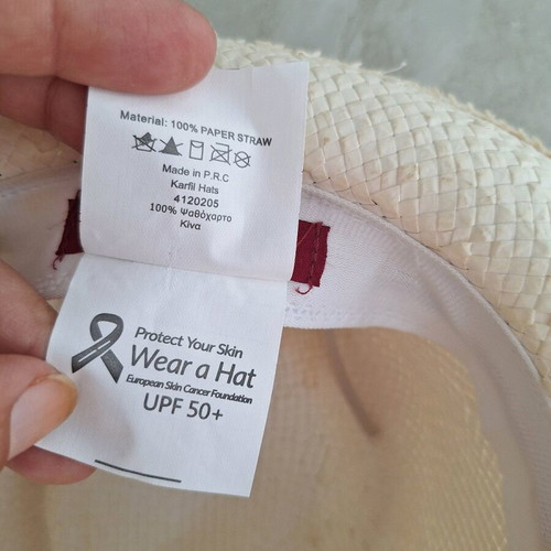 Karfil hats hat used, beige, size 58 unisex