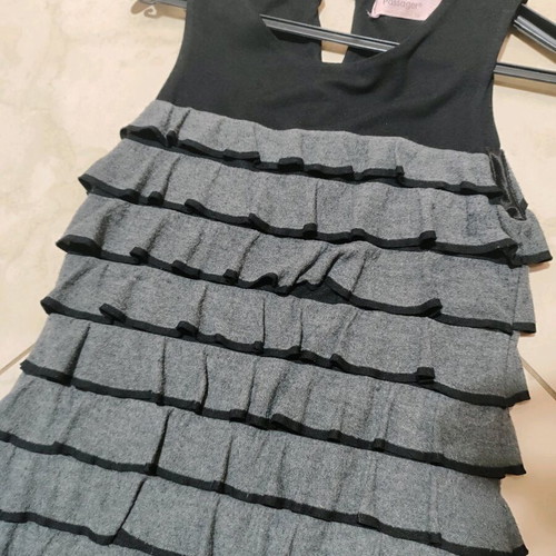 Passager sleeveless dress like new, black and gray
