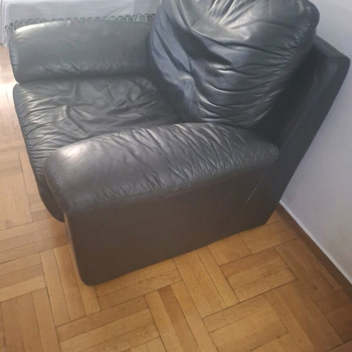 Leather armchairs used, set of 2, ideal for office