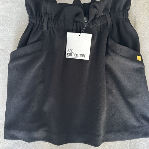 BSB women's black paperbag skirt