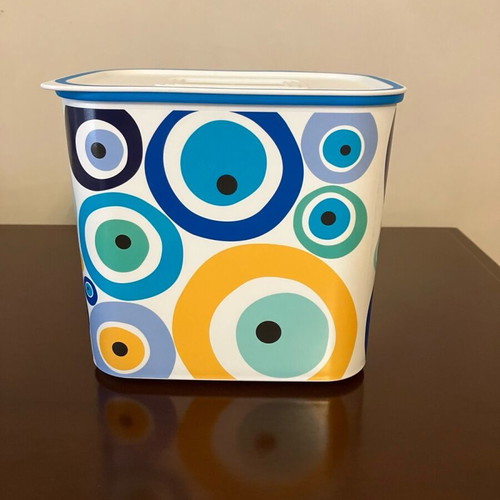 Tupperware Quadro 2.1 L canister with Turkish Eye design new