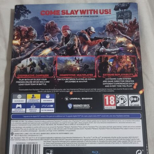 Back 4 Blood PS4 Special Edition like new