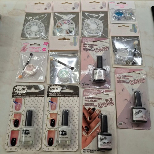Manicure and pedicure items new in sealed packages