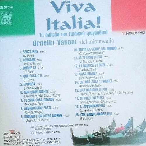 Viva Italia 10 CD used, idols of Italian song