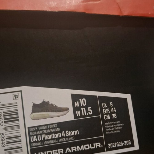 Παπούτσια Under Armour 44 ελαφρώς χρησιμοποιημένα, μαύρα αθλητικά