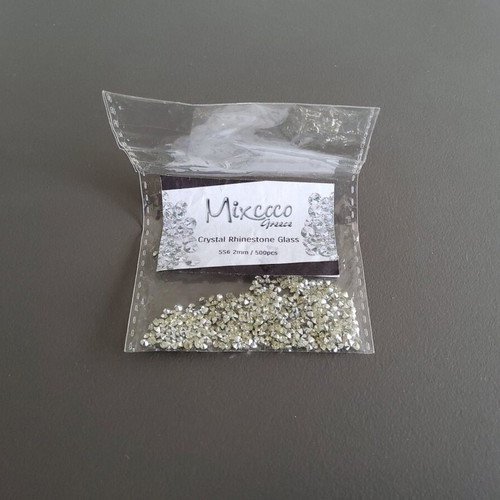 Crystal Rhinestone Glass 2mm Mixcoco nail rhinestones new