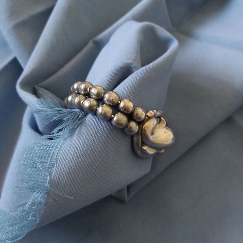 Folli Follie bracelet women's silver wide used with clasp repair needed
