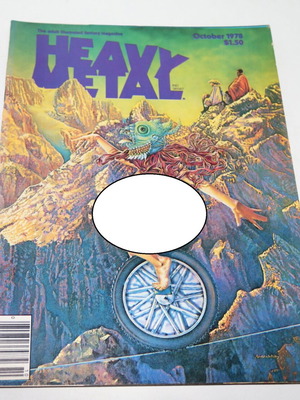 Heavy Metal Magazine Οκτώβριος 1978 μεταχειρισμένο, κόμικ επιστημονικής φαντασίας