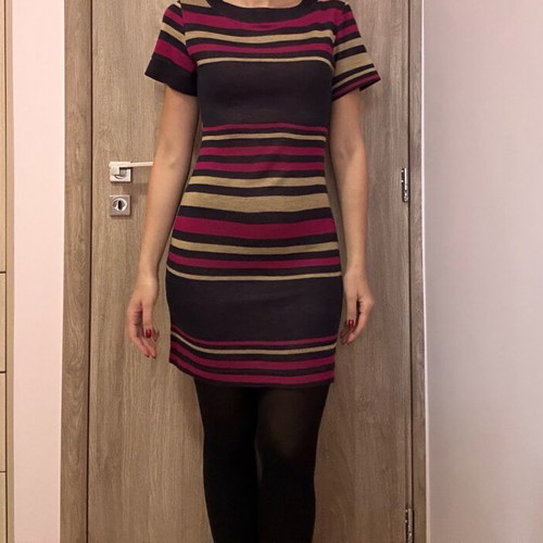 Knitted dress medium Fifilles Paris used, multicolored