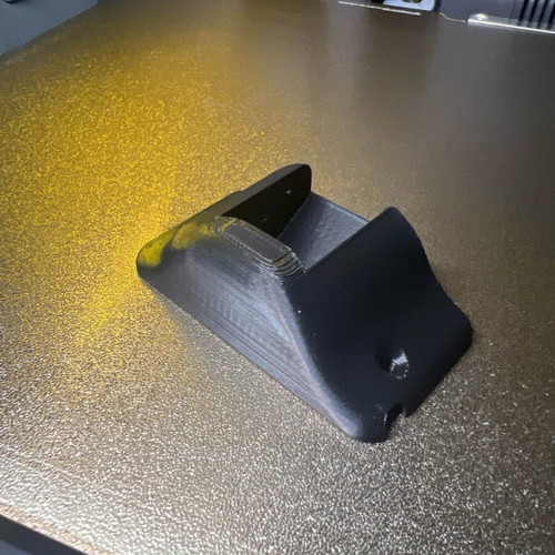 3D printed PETG rearview camera mount for car, black