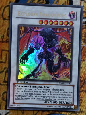 Exploder Dragonwing κάρτα Yu-Gi-Oh! σαν καινούργιο