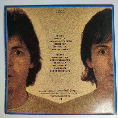Paul McCartney McCartney II vinyl like new, electronic