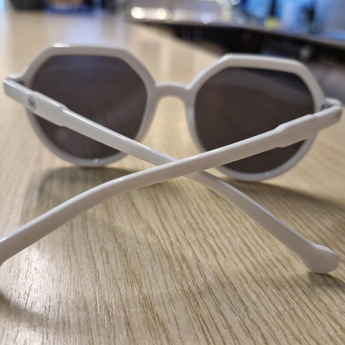 Martinez Unisex Sunglasses with White Frame and Grey Lens new
