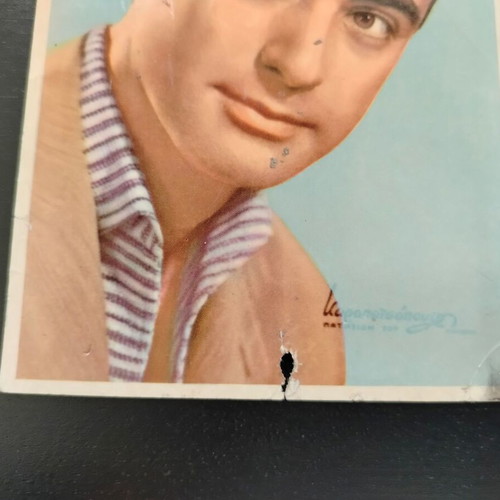 Andreas Barkoulis color postcard used, Karapatsopoulos studio