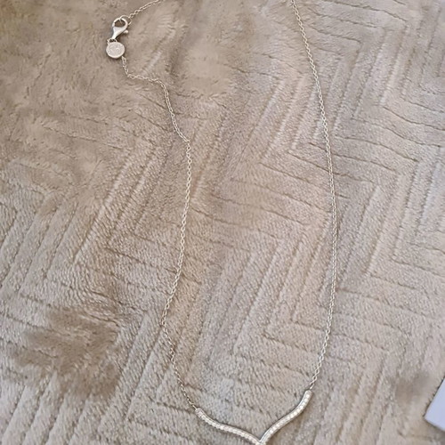 Ti Sento Milano white gold-plated necklace new