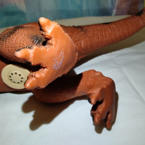 T-Rex brown rubber dinosaur toy, 40 cm